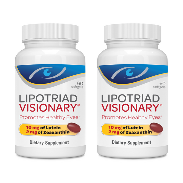Lipotriad Visionary - Our Own Custom Formula with all 6 Key Ingredients found in the AREDS2® Study Formula - 60ct (2 Pack)